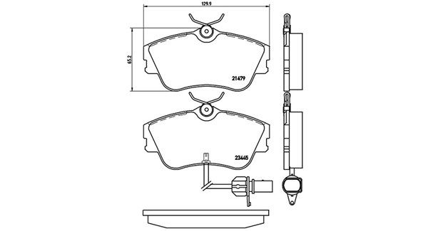 MAGNETI MARELLI Piduriklotsi komplekt,ketaspidur 363700485050